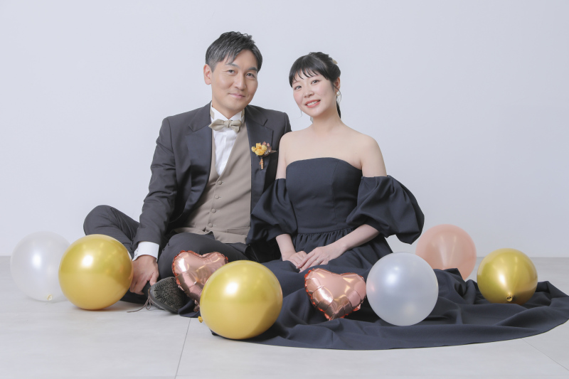 バルーンに囲まれて。