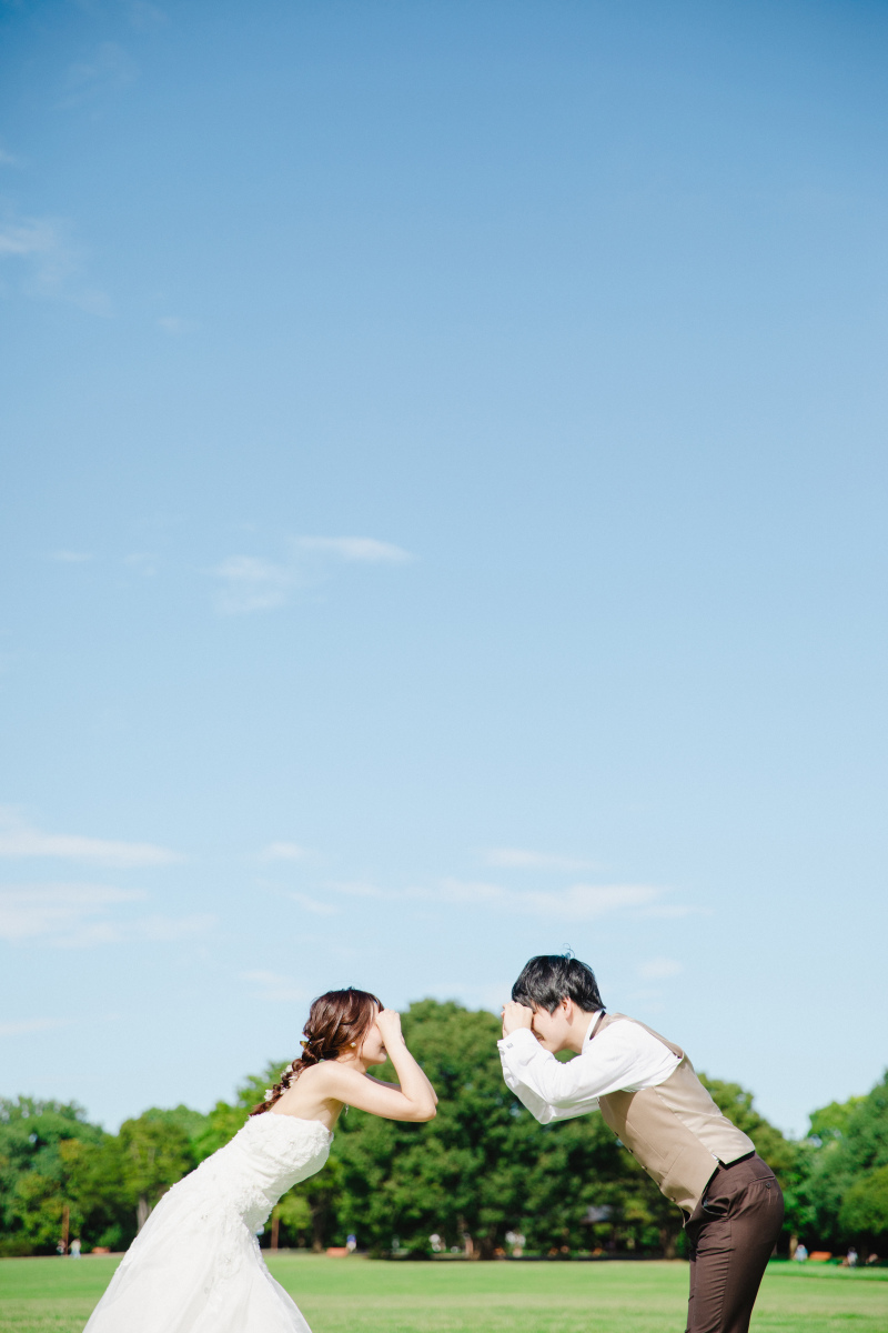 撮影中の楽しんで!