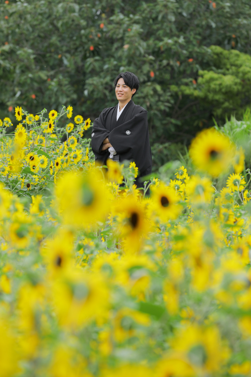 ご新郎様のソロショット。
