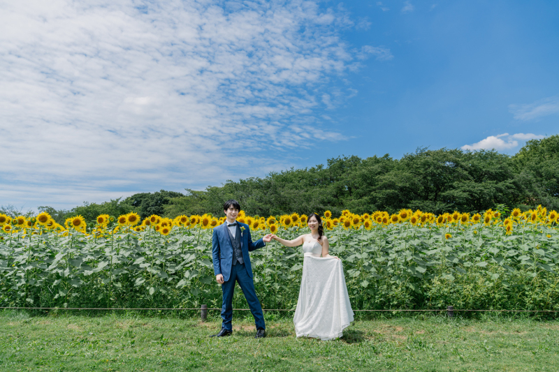 新郎様がエスコート