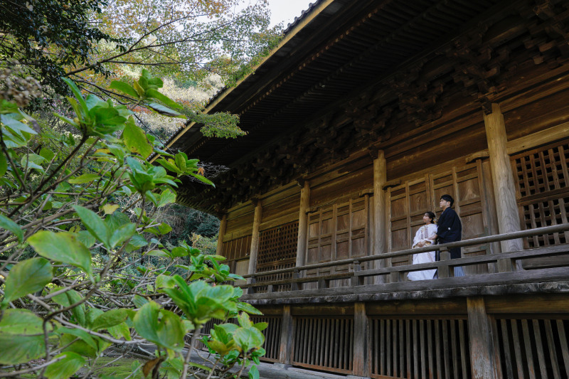 本殿サイドで。