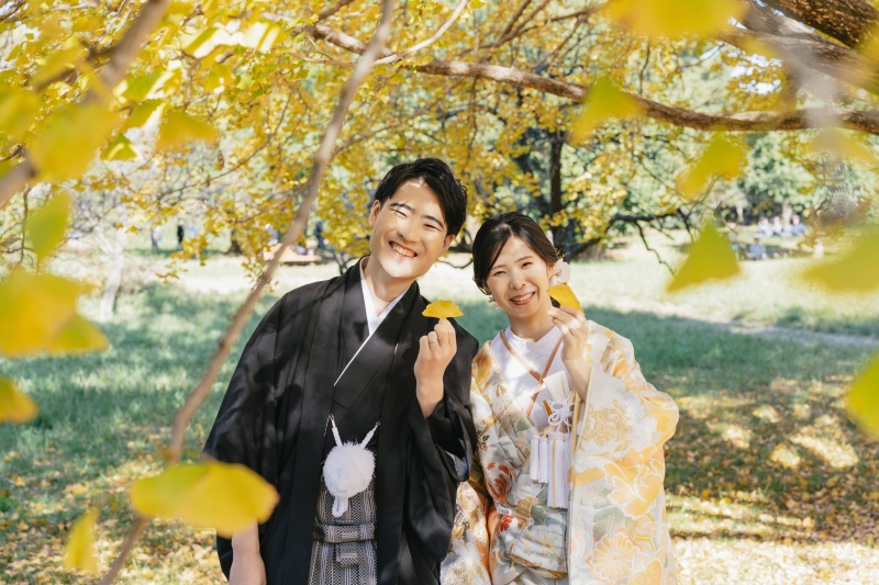 イチョウと一緒に