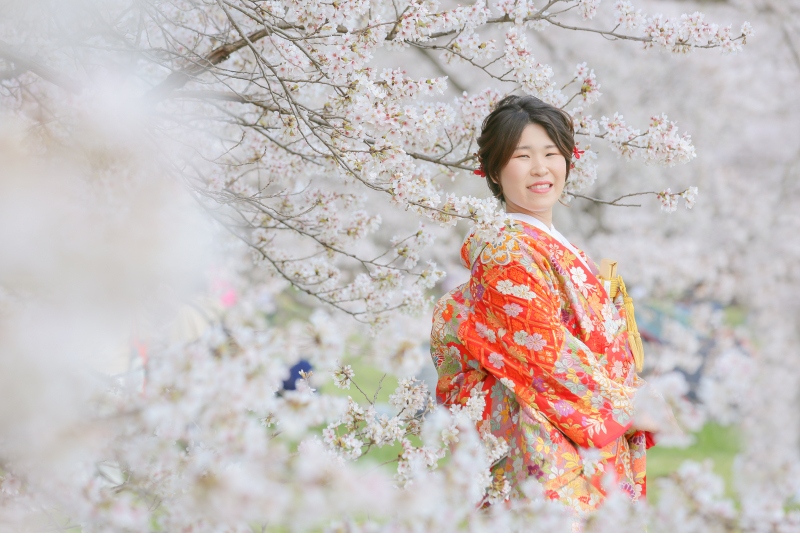 ご新婦様のソロショット。