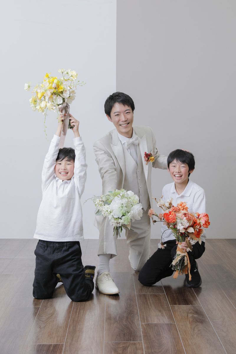 男性3人でキメポーズ！