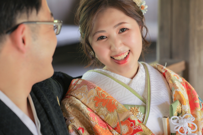 ご新婦様の笑顔。