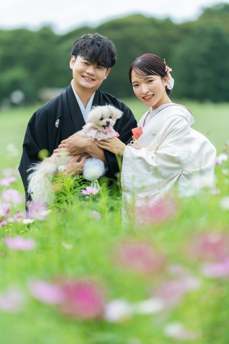 ワンちゃんと一緒に