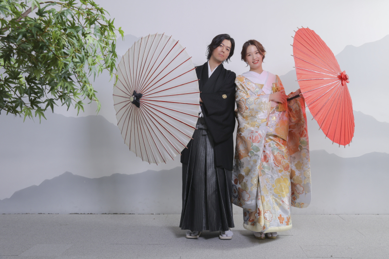 1着目は和装撮影から！