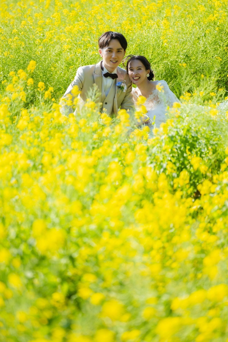花々に埋もれる幸せ