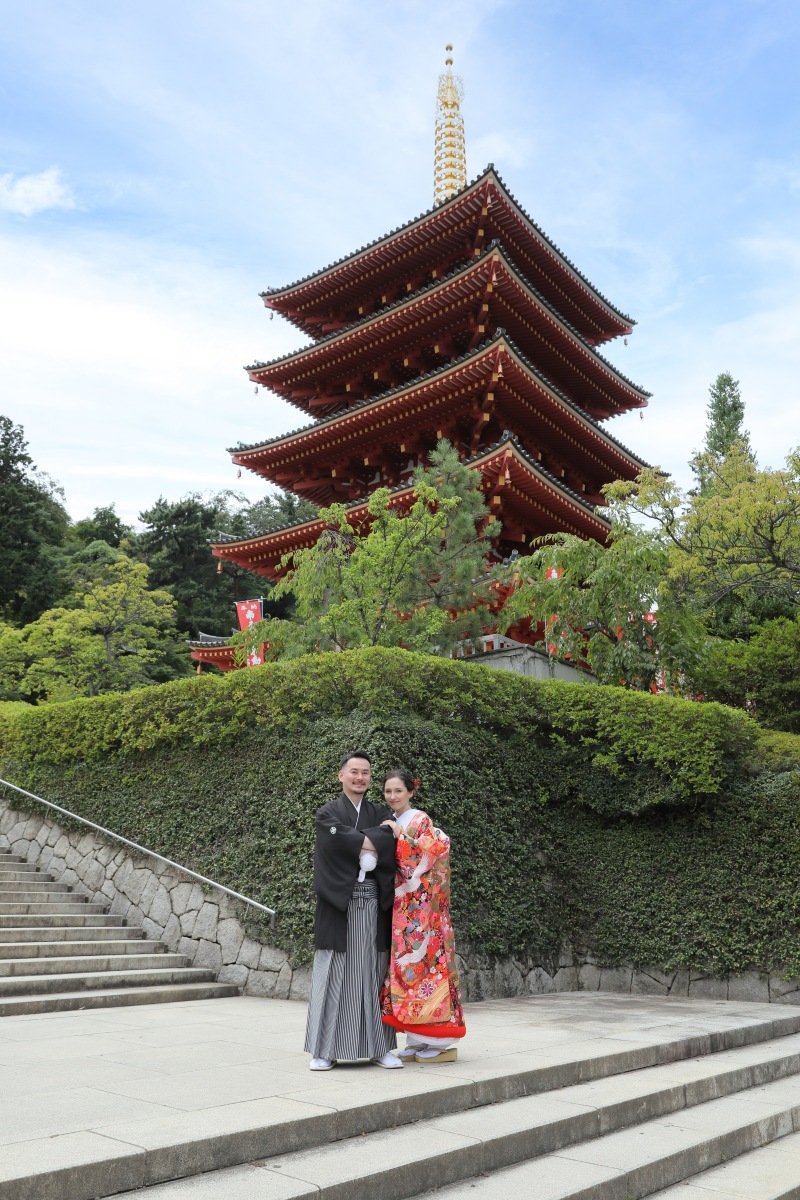 高幡不動尊金剛寺で和装ロケーション