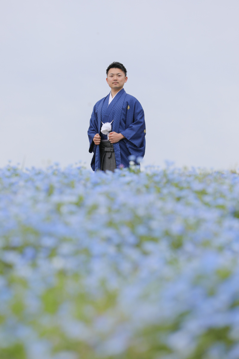 ご新郎様のソロショット。