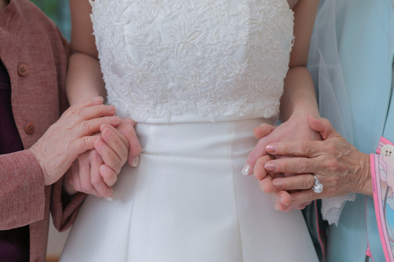 お婆ちゃま達と。