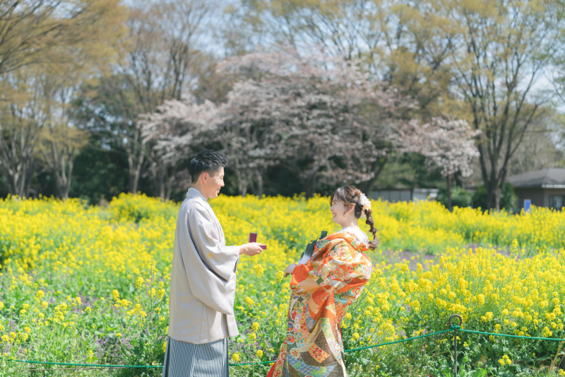 指輪のお小物を使って