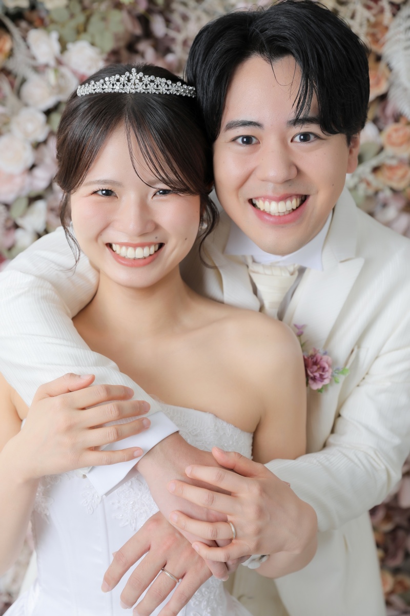 満開のお花に囲まれて
