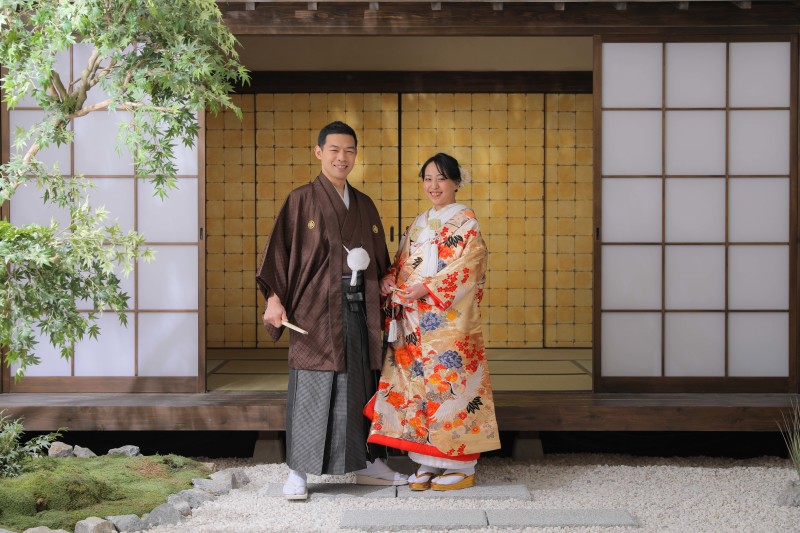 屋内庭園スタジオで！