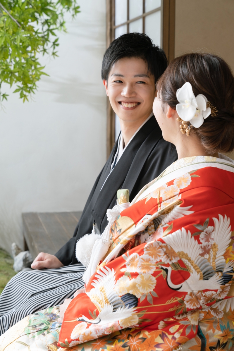 ご新郎様の笑顔