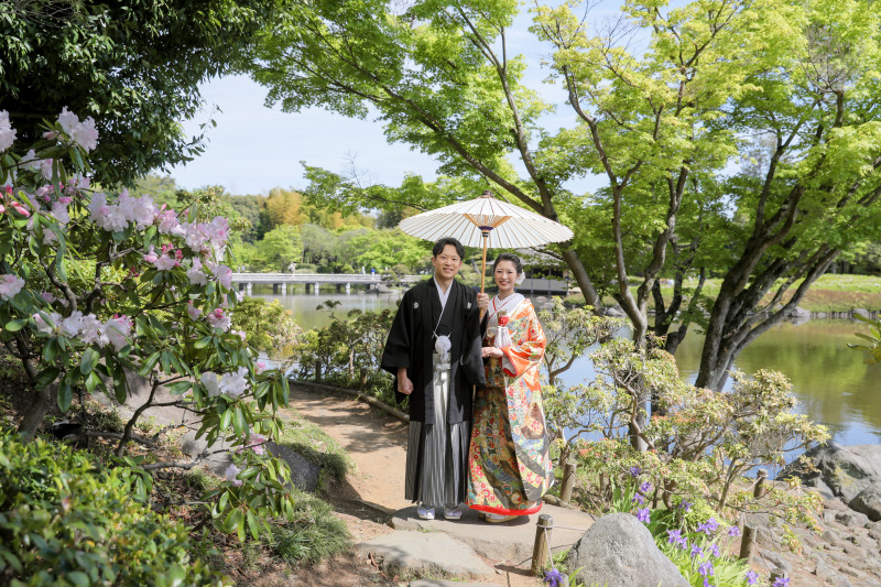 両手に花