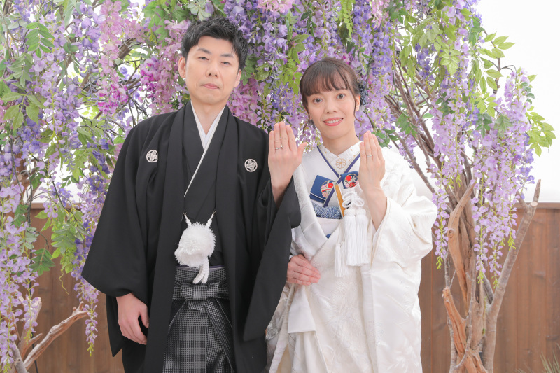 屋内庭園で2着のこだわり撮影！