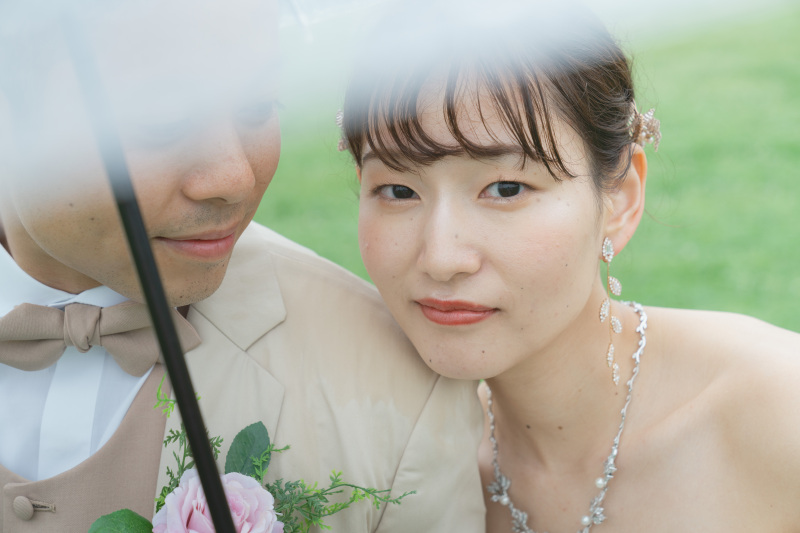 ご新婦様の表情にフォーカスして