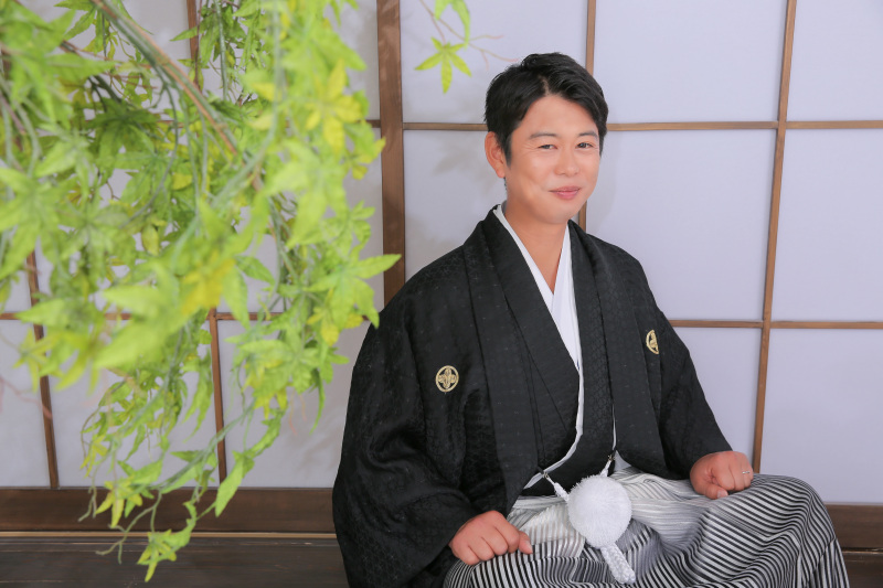 ご新郎様のソロショット。