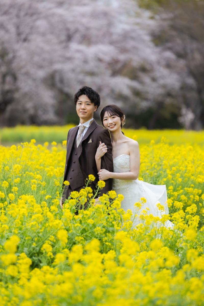 菜の花の海に抱かれて