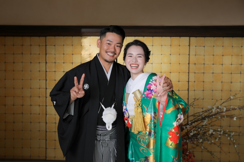 笑顔でピース!