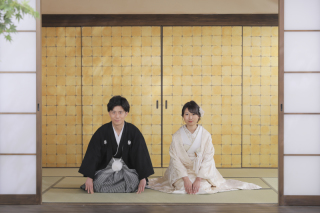 白無垢で和装撮影