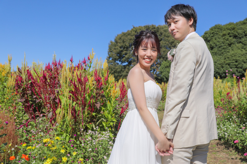 振り向きショット。