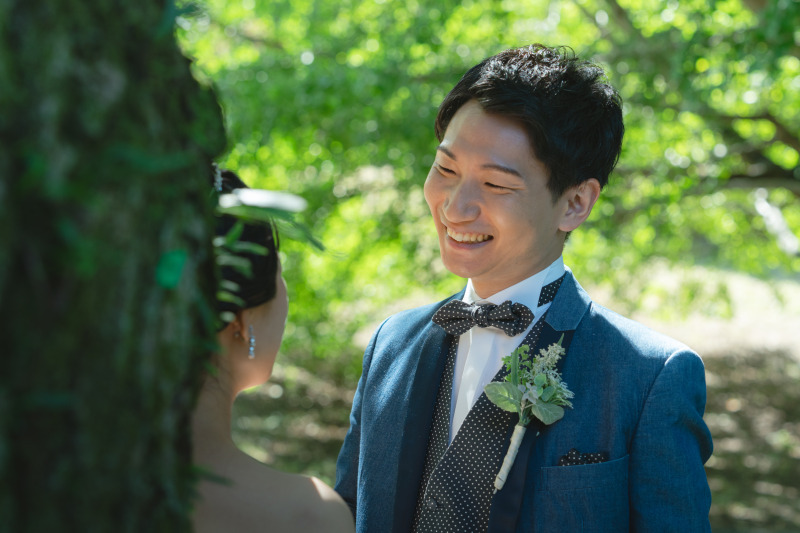 ご新郎様の表情
