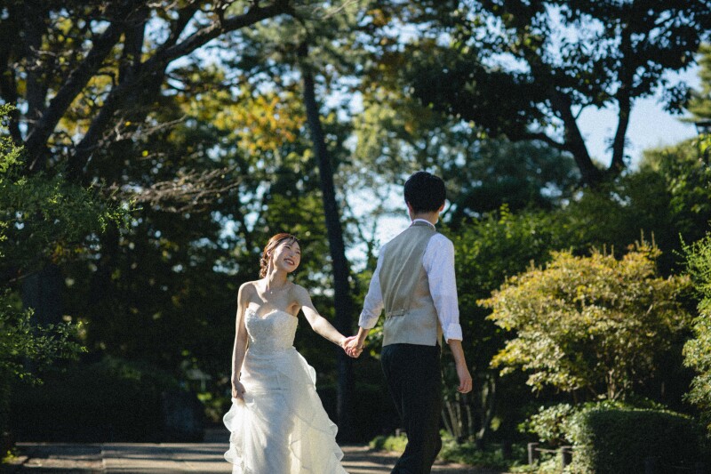 キレイな光とステキなお二人