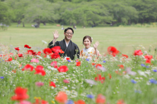 お花と庭園の2カ所撮影！