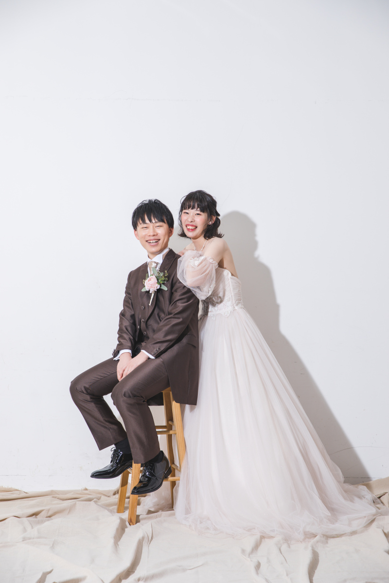 二人らしい笑顔で！