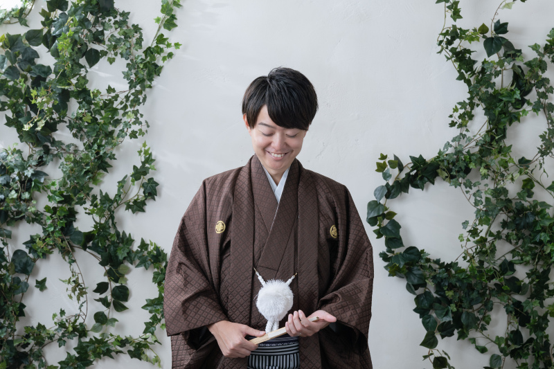 ご新郎様のソロショット。