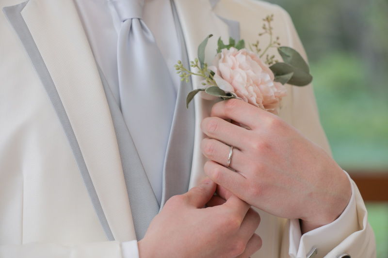 ご新郎様のソロショット。パート1