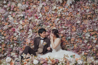 華やかな洋装ハウススタジオで