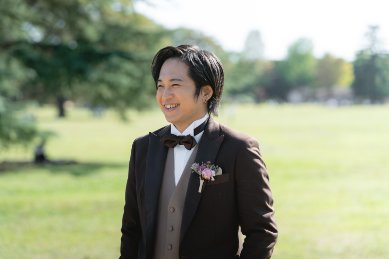 ご新郎様のソロショット