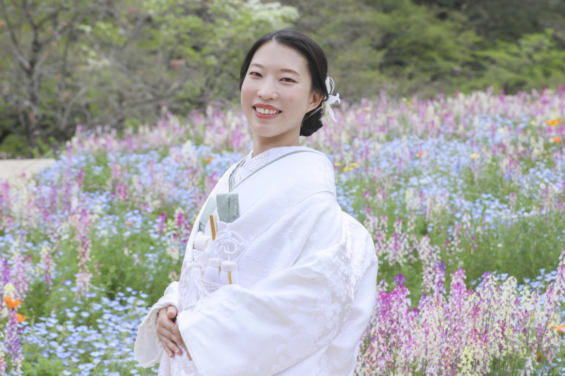 ご新婦様のソロショット。