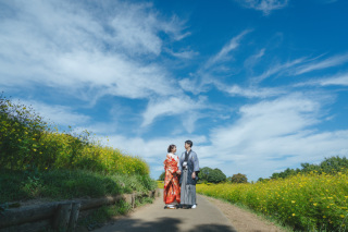 秋の和装ロケーション