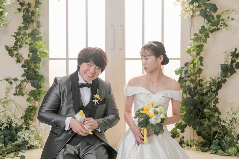 アヒルと新郎さん