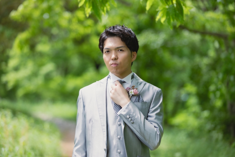 ご新郎様のソロショット