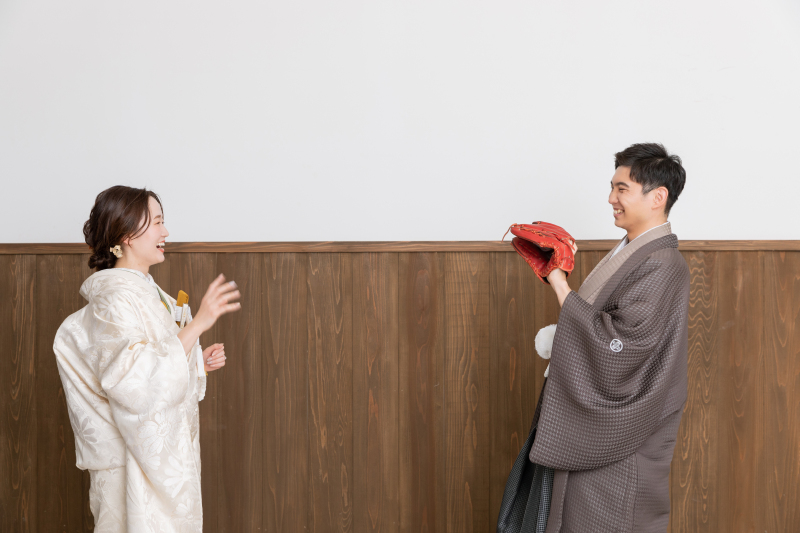 お二人でキャッチボール