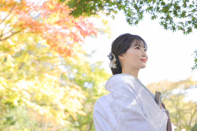 ご新婦様のソロショット。