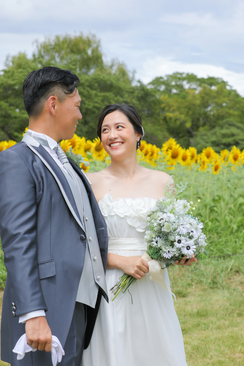 ご新婦様の笑顔。