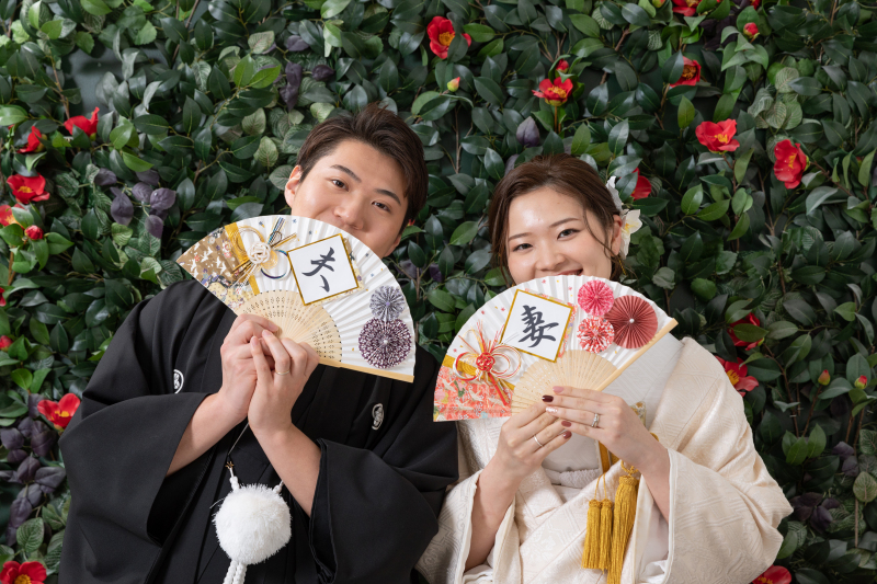 椿の前で可愛く♪