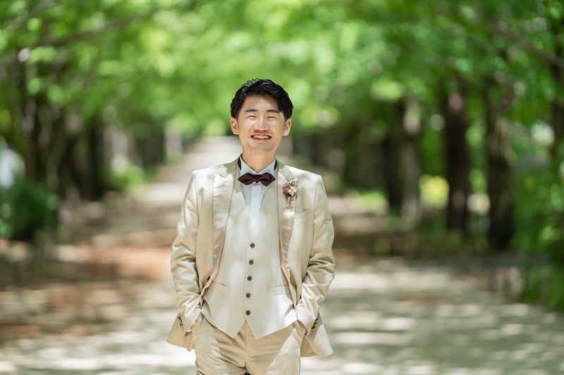 ご新郎様ソロショット