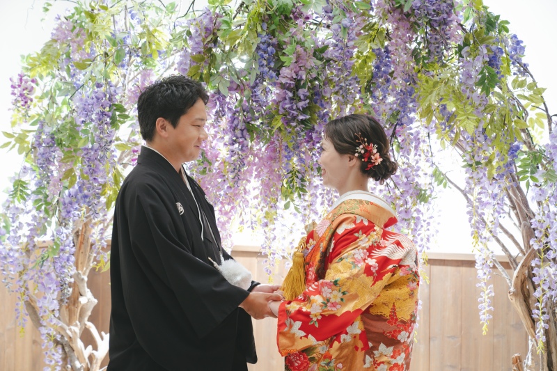 スタジオで和装&洋装