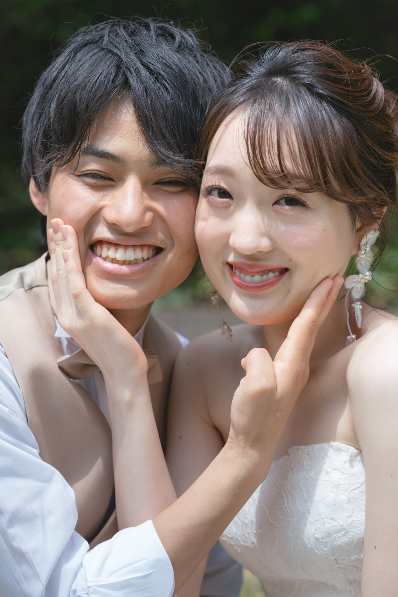 ほっぺたをくっつけて