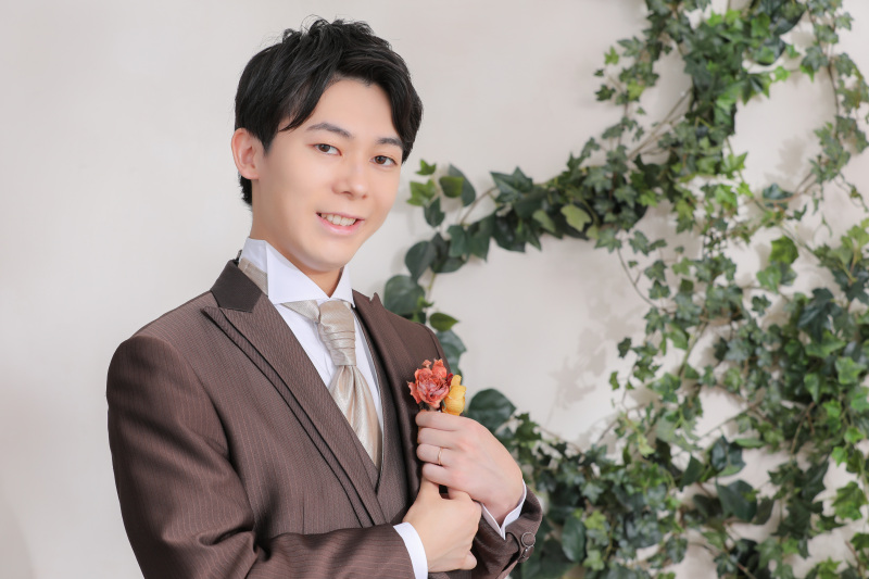 ご新郎様のソロショット。パート1