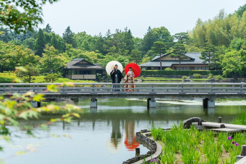橋の上