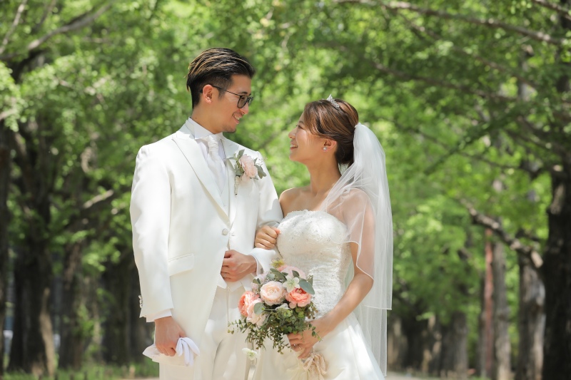 緑が輝く場所で