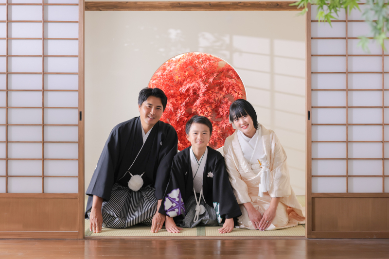 並んで正座ショット。